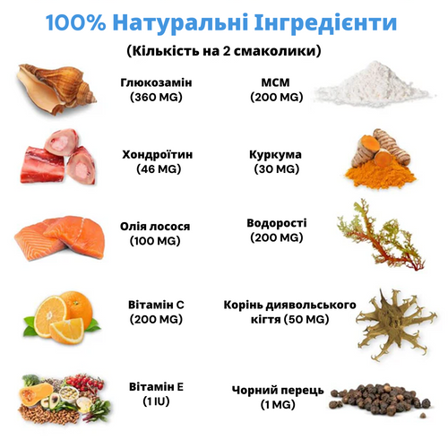 120 натуральних ласощів для здоров'я суглобів